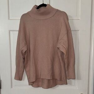 Free People Dusty Pink Turtleneck Sweater